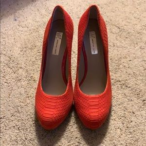 Sassy red/orange heels